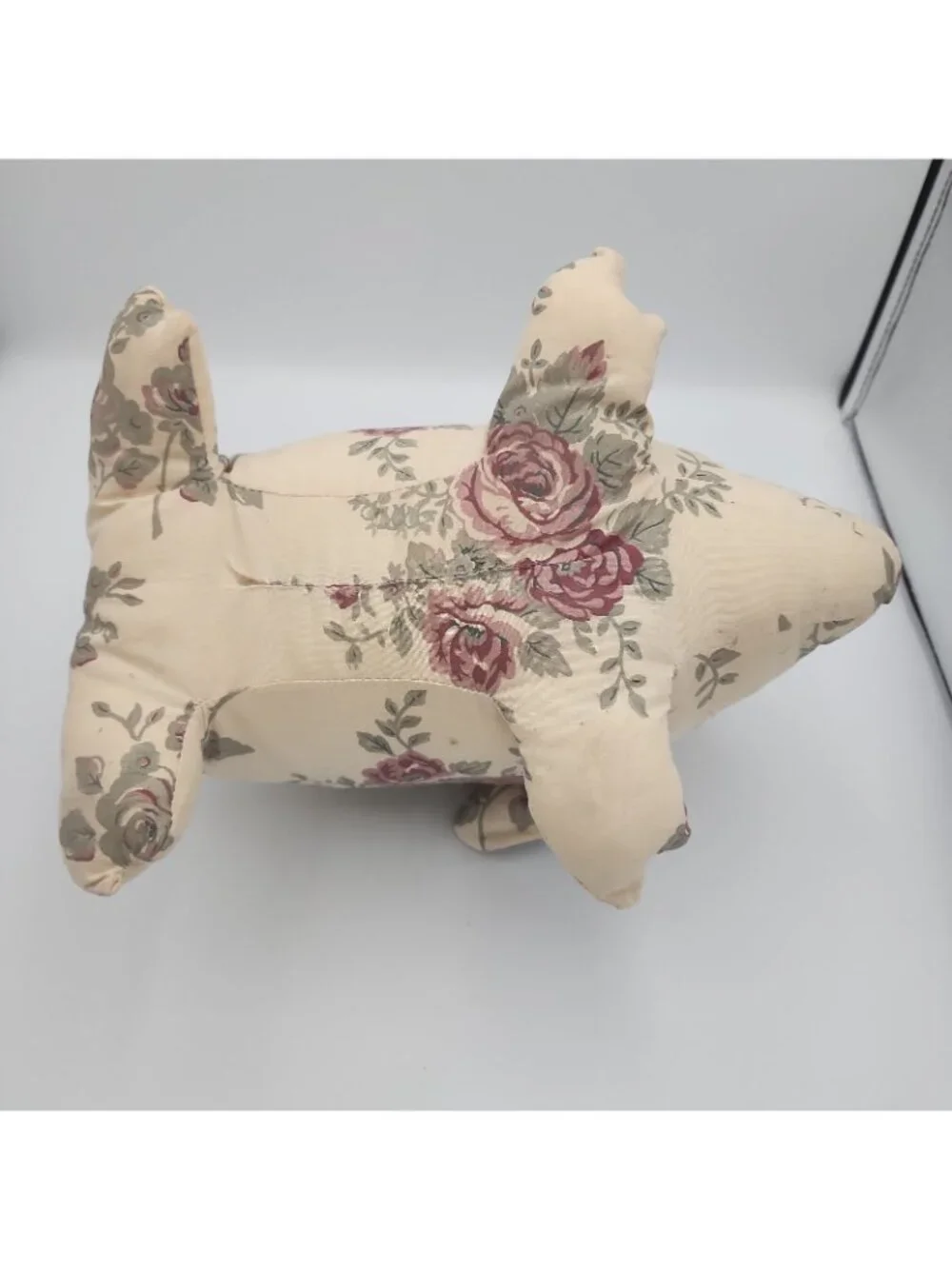 French Shabby Chic Pig Shape Floral Pillow 11